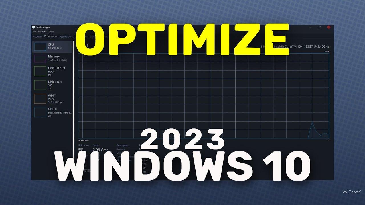 Windows 10 Enterprise Performance Optimization